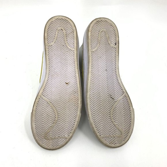 Nike Blazer Mid '77 White Suede Yellow DH4112-100 Youth 7 - Picture 10 of 10